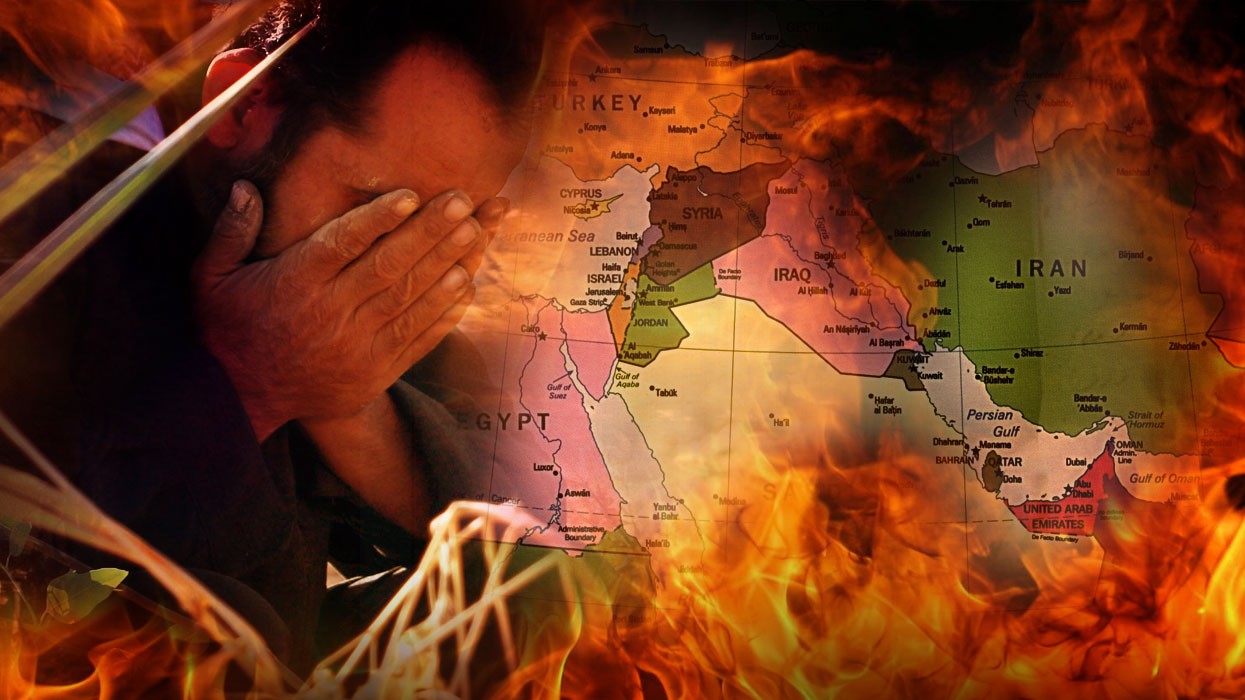 the middle east on fire