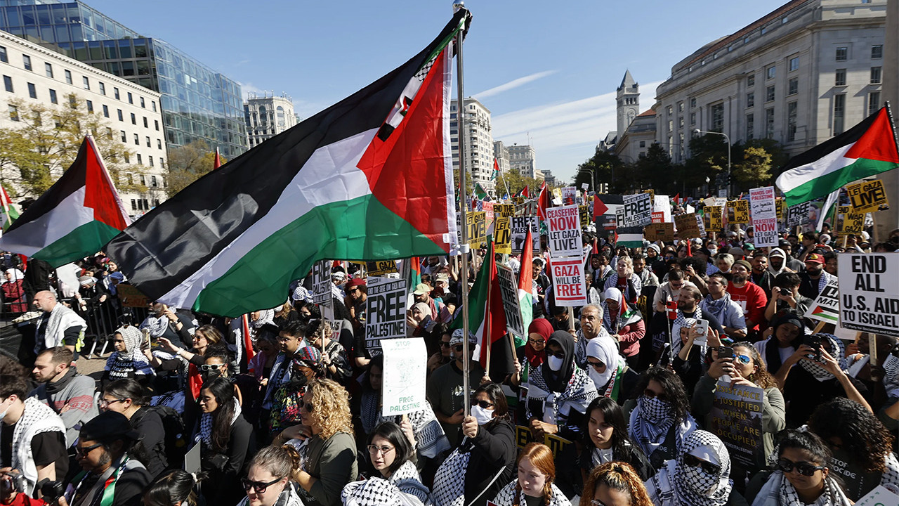 protest in the United States against Israel 