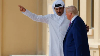 Трамп с эмиром Катара