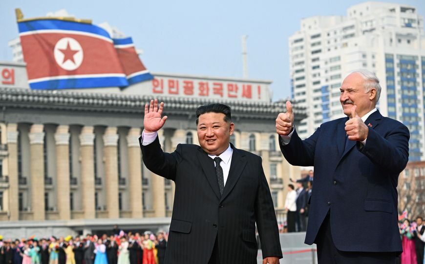 Kim Jong-un and Lukashenko