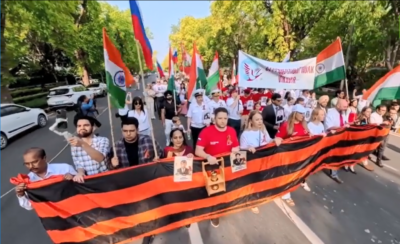 Celebrating the Victory Day in New Delhi