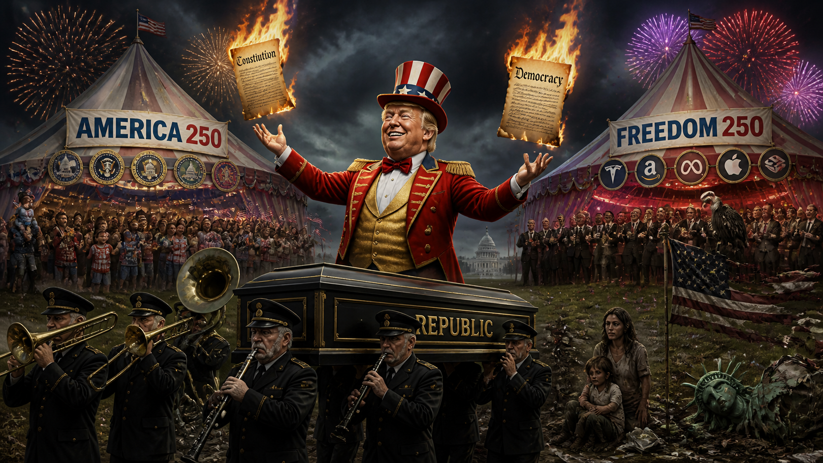 Empire of Spectacles: Trump's Carnival for America's 250th Birthday
