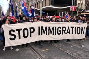 March for Australia anti-immigration protest Melbourne