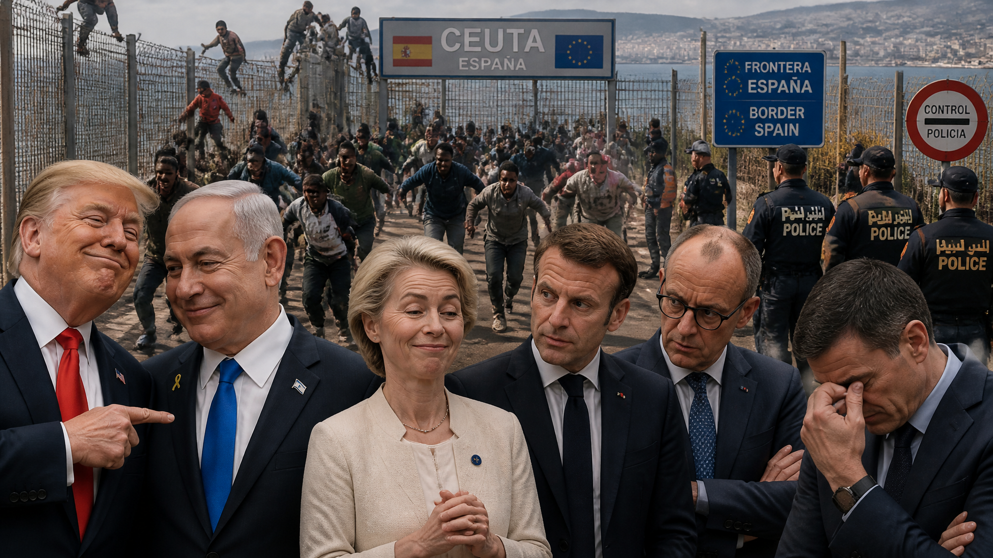 Migration crisis in Ceuta Spain