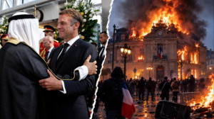 Macron in the Persian Gulf amidst Firestorm at Home